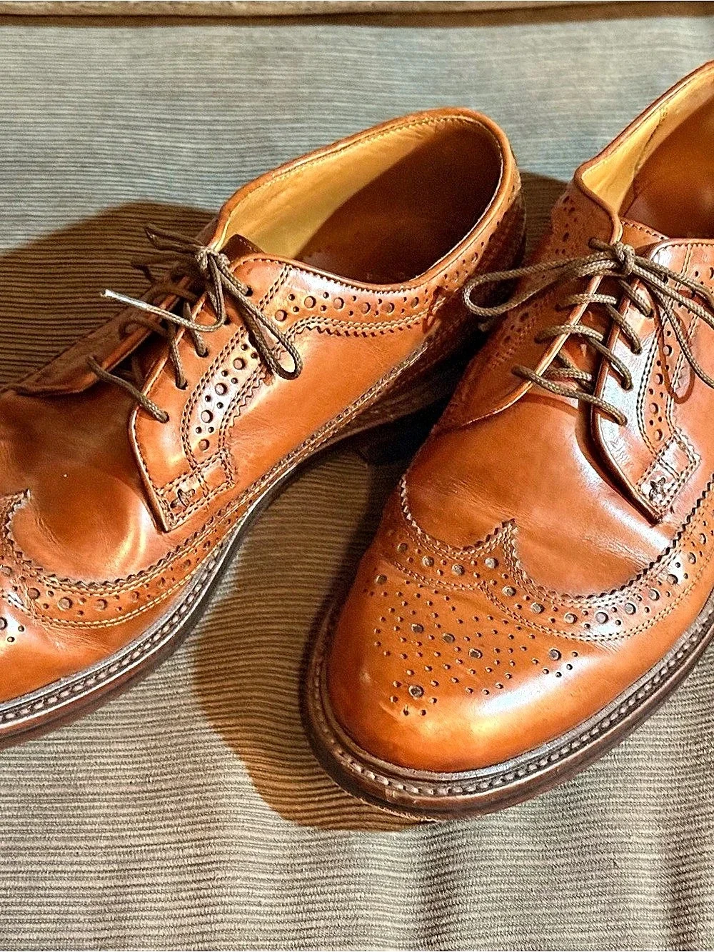 J.Crew J.Crew Ludlow Wingtip Brogues Brown Leather Oxfords